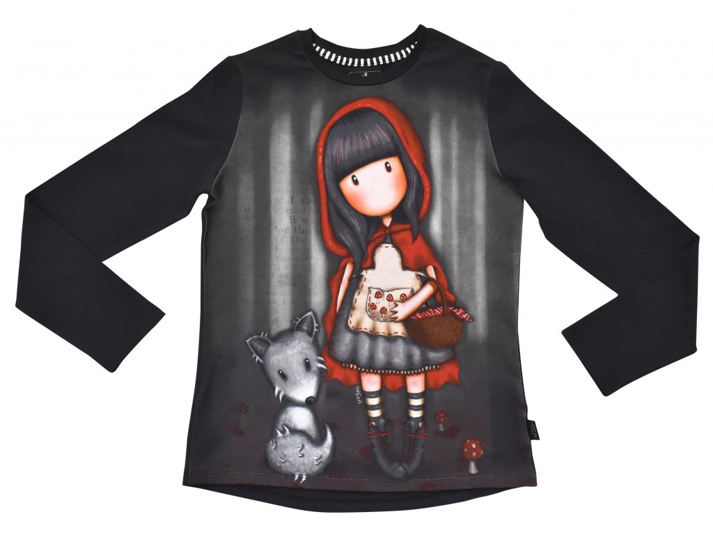 Santoro Gorjuss - Little Red Riding Hood - Dievčenské tričko s dlhým rukávom SA35006