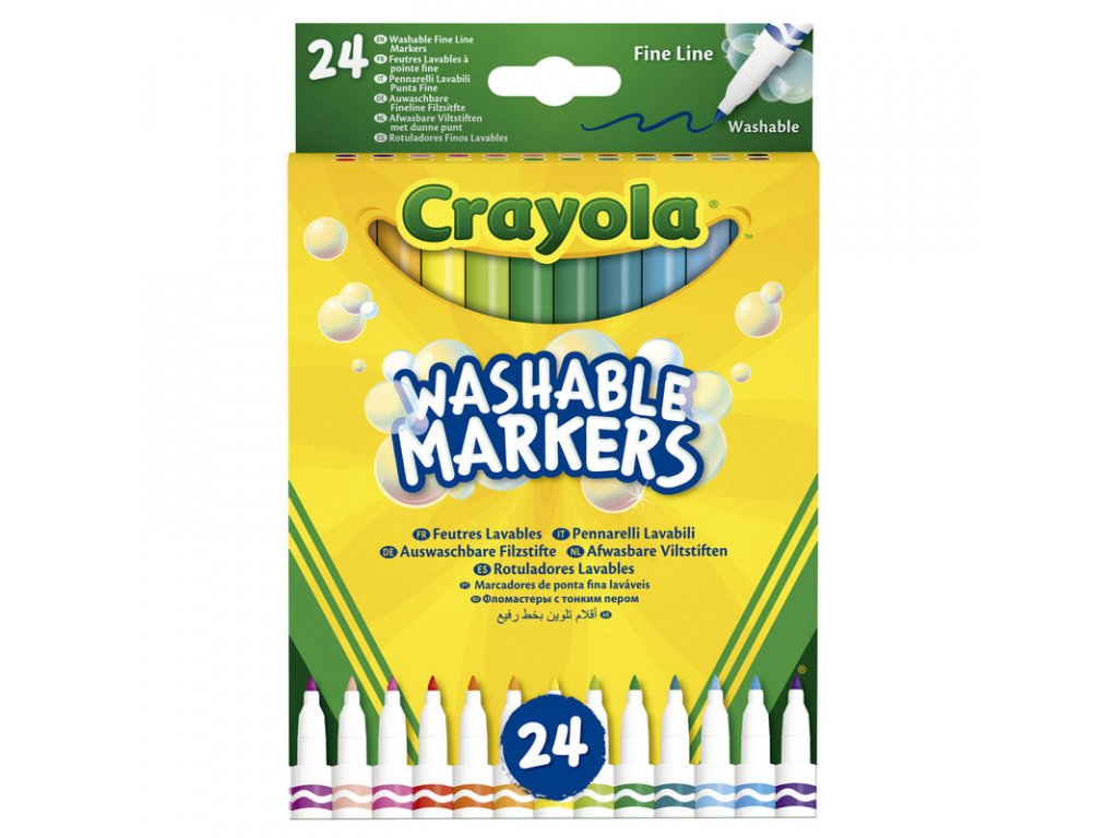Crayola - Umývateľné fixky 24ks 