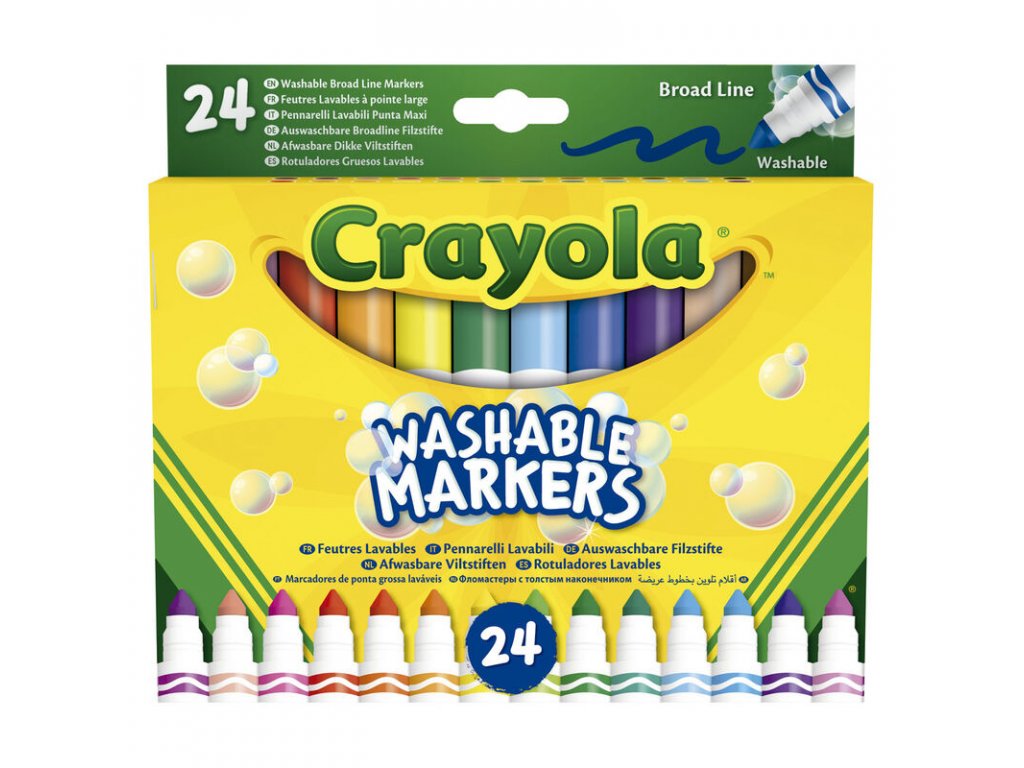 Crayola - Umývateľné fixky 24 ks 