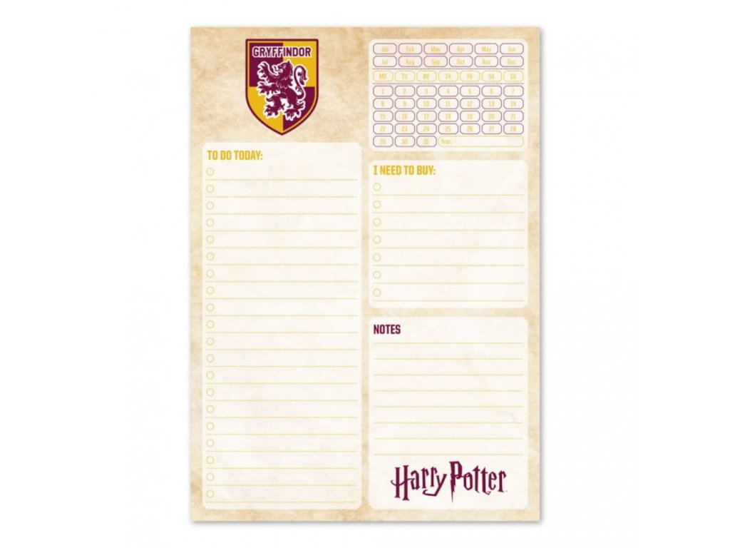 Harry Potter - Set zakladač,zošit A4 a plánovač PACK0138