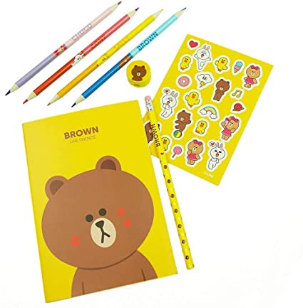 Line Friends - Set písacích potrieb v obale LINE3325