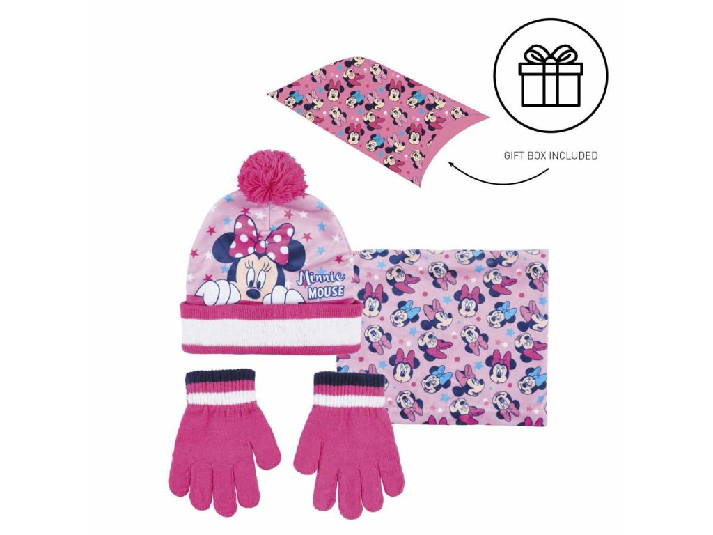 Minnie - Set čiapka,nákrčník a rukavice 2200007937