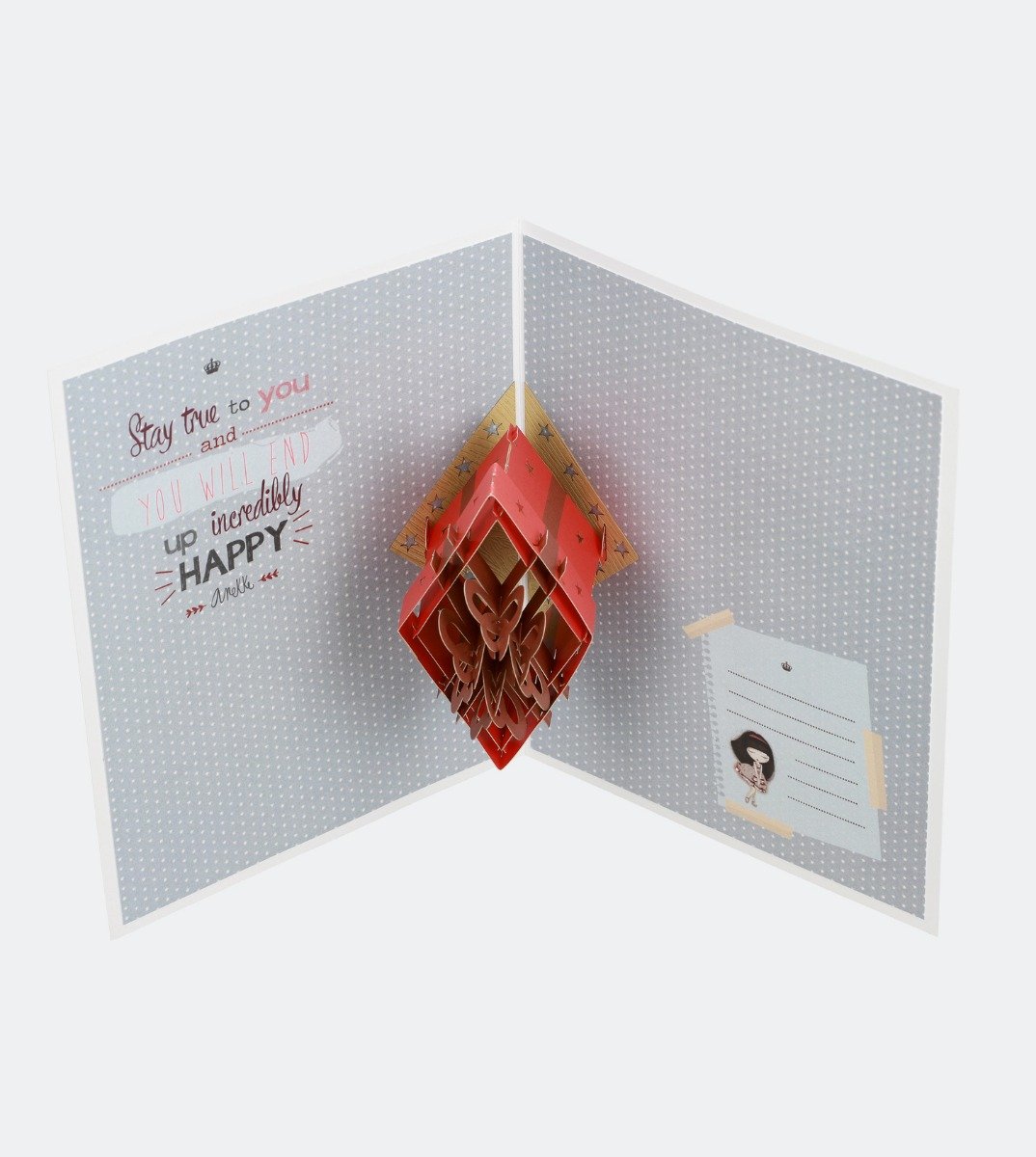 Anekke Patchwork - Pohľadnica 3D s obálkou AK3562