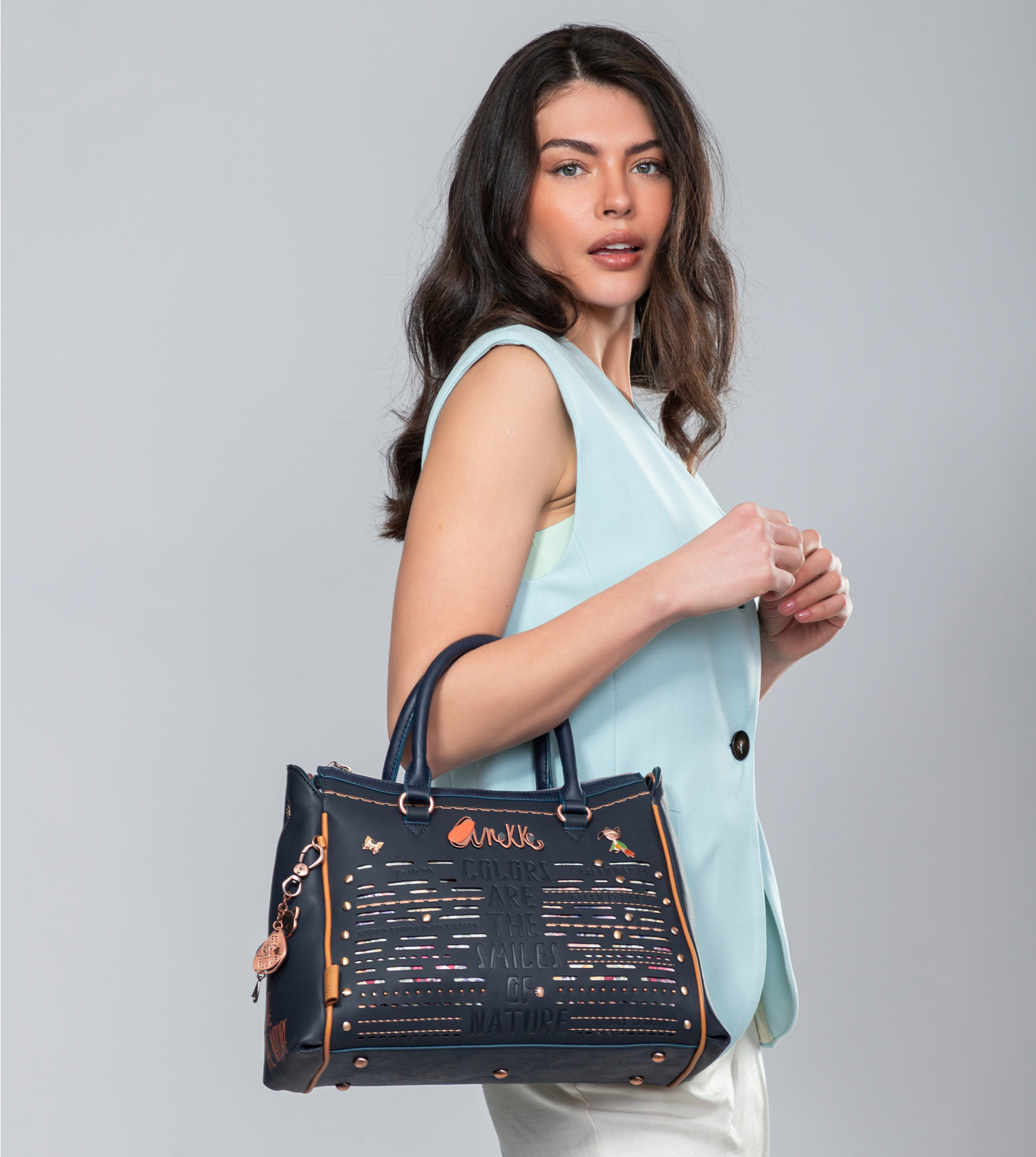 Anekke Pachamama Navy Blue - Kabelka do ruky ♻️ 36771-164