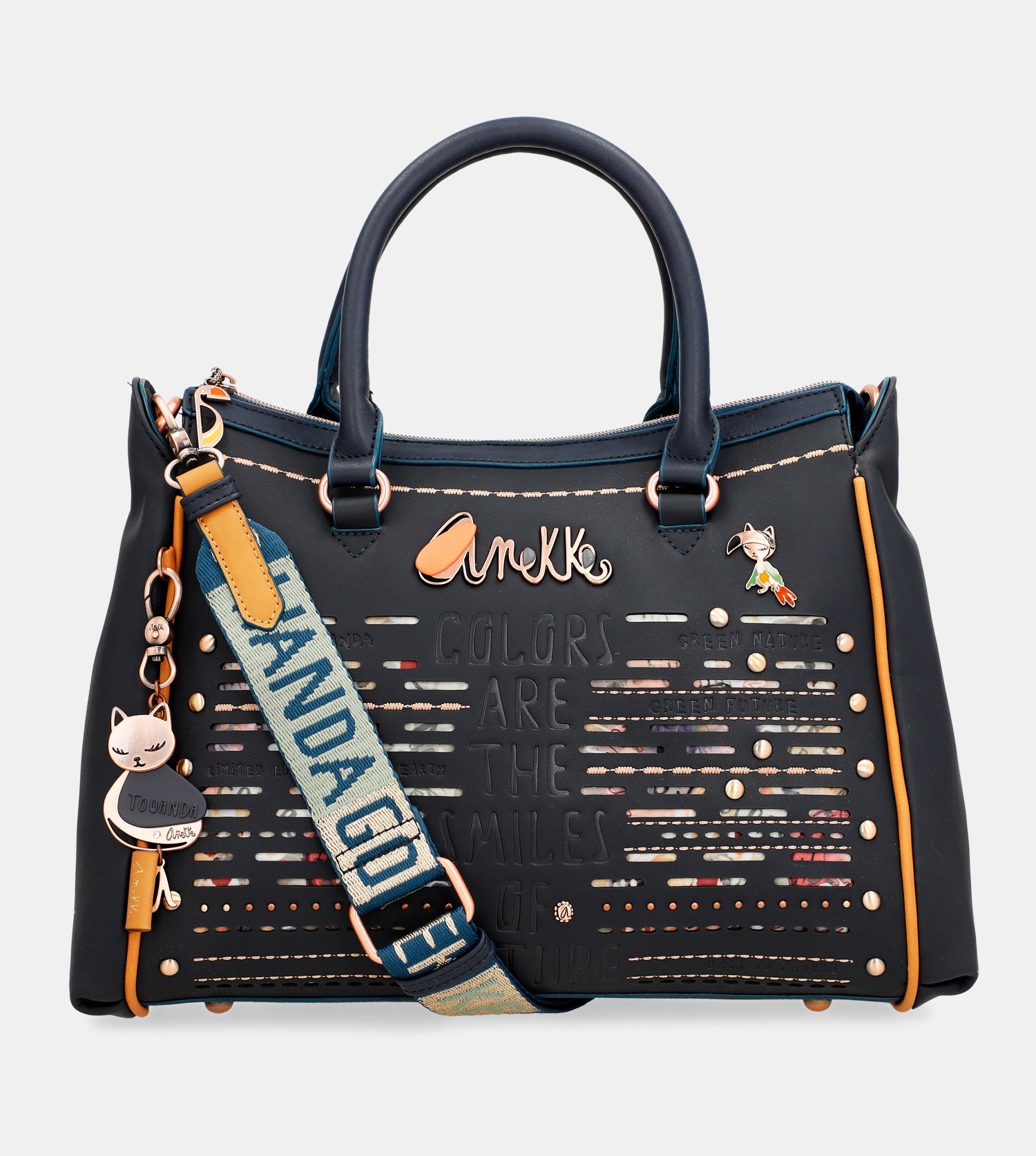 Anekke Pachamama Navy Blue - Kabelka do ruky ♻️ 36771-164