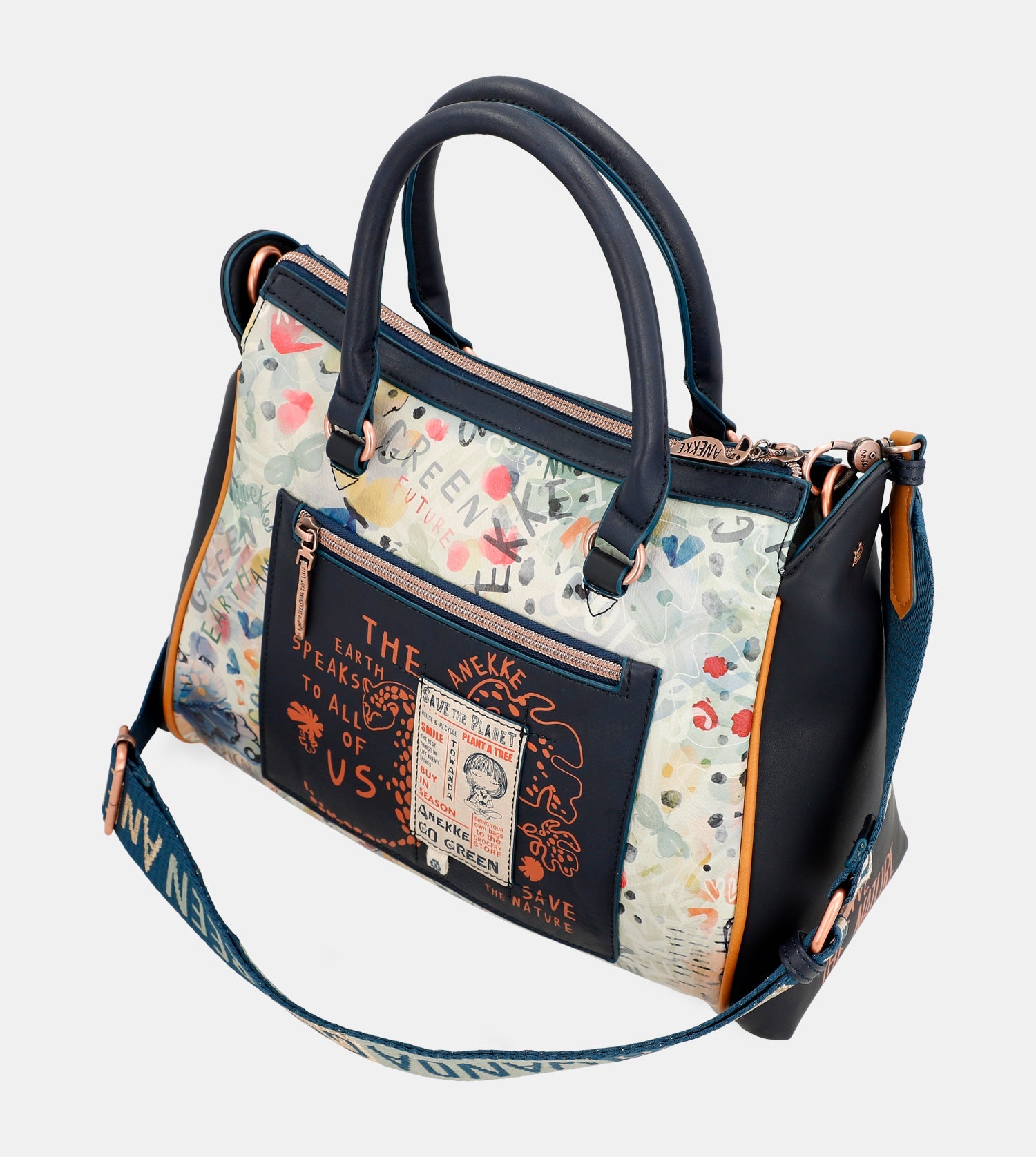 Anekke Pachamama Navy Blue - Kabelka do ruky ♻️ 36771-164