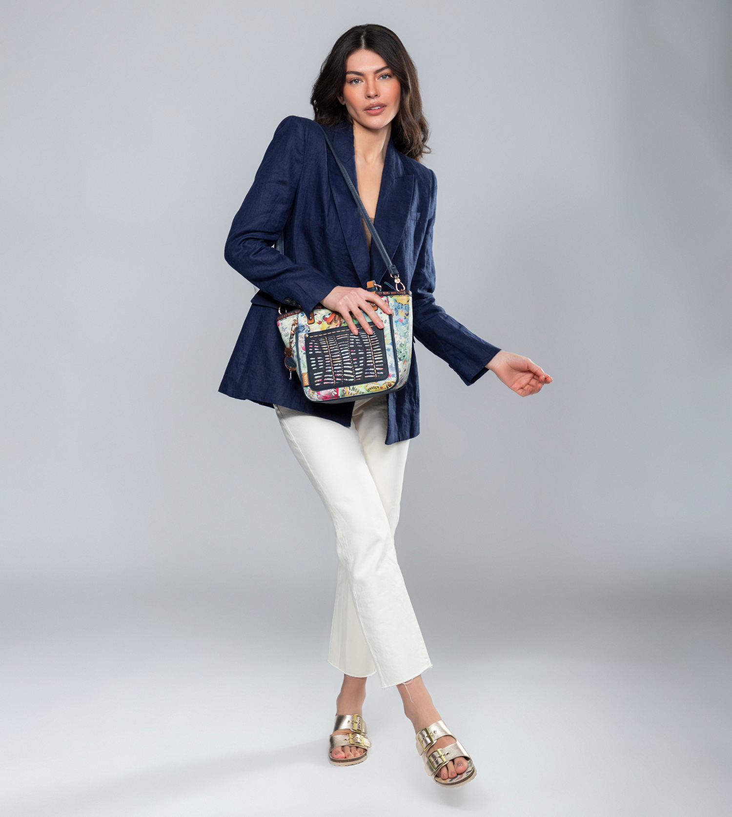 Anekke Pachamama Navy Blue - Kabelka do ruky ♻️ 36771-178