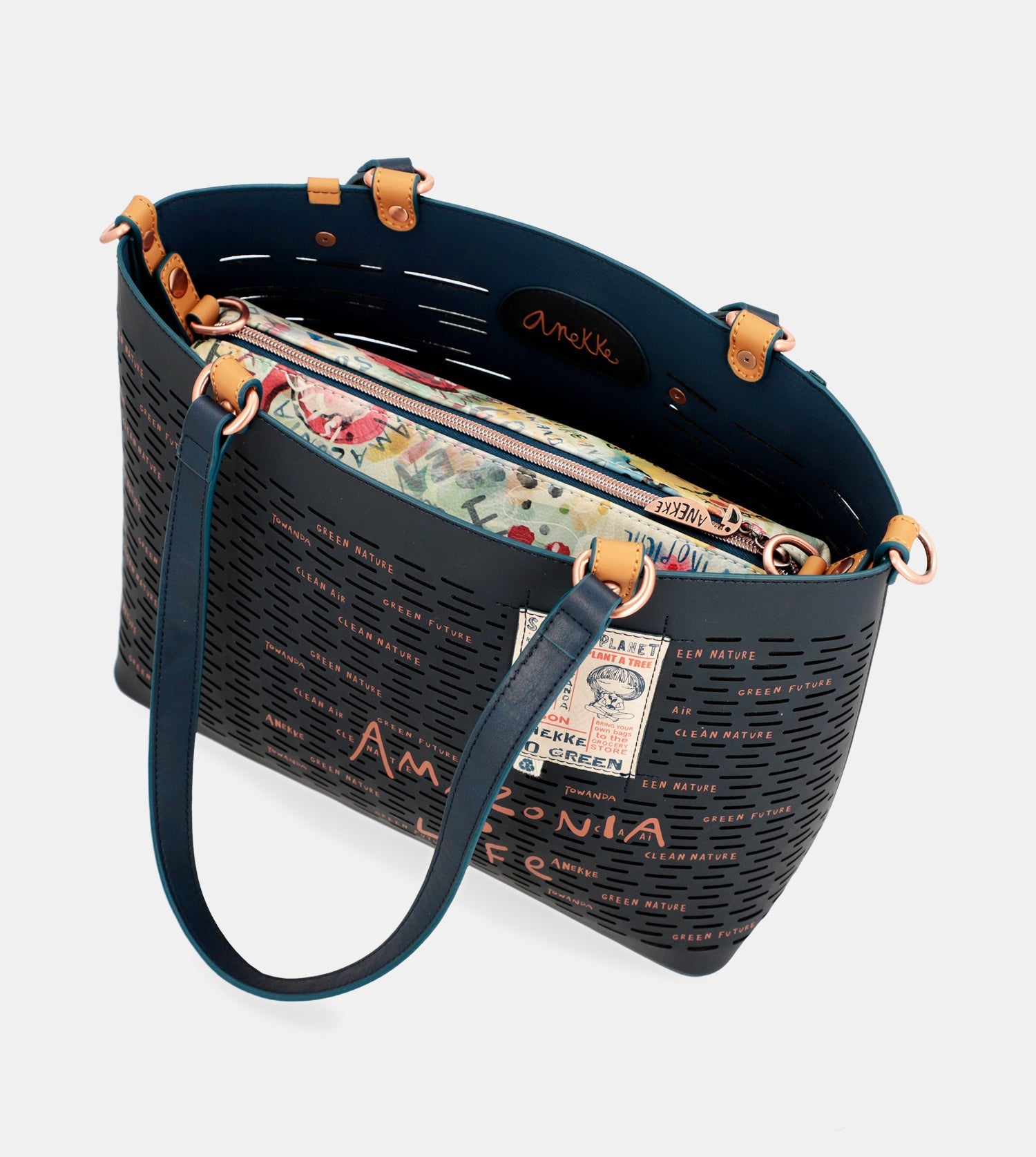 Anekke Pachamama Navy Blue - Kabelka na plece ♻️ 36772-200