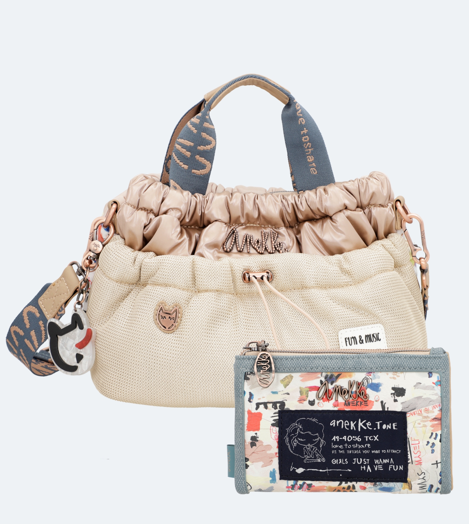 Anekke Power - Set kabelka + peňaženka malá ♻️ 34861-160/34869-912