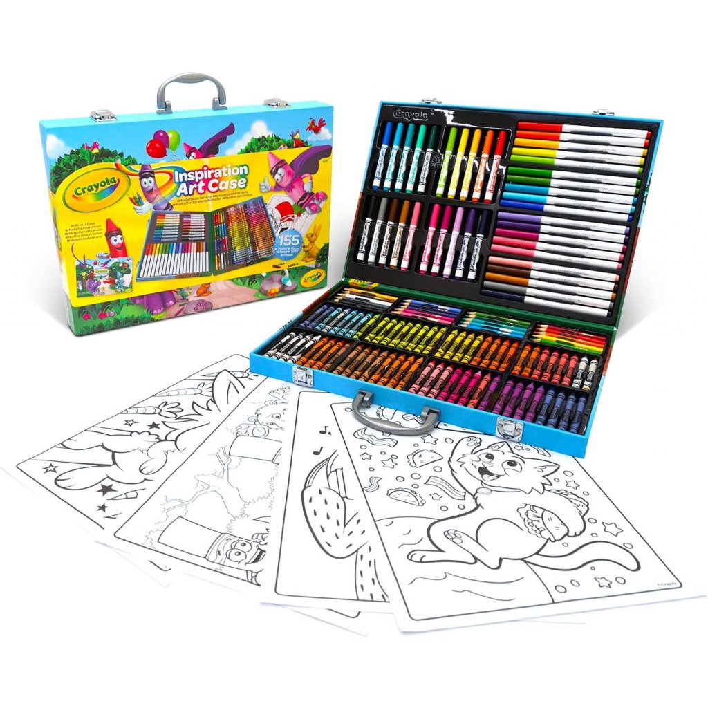 Crayola - Kufrík s pastelkami a fixkami 155ks 22876
