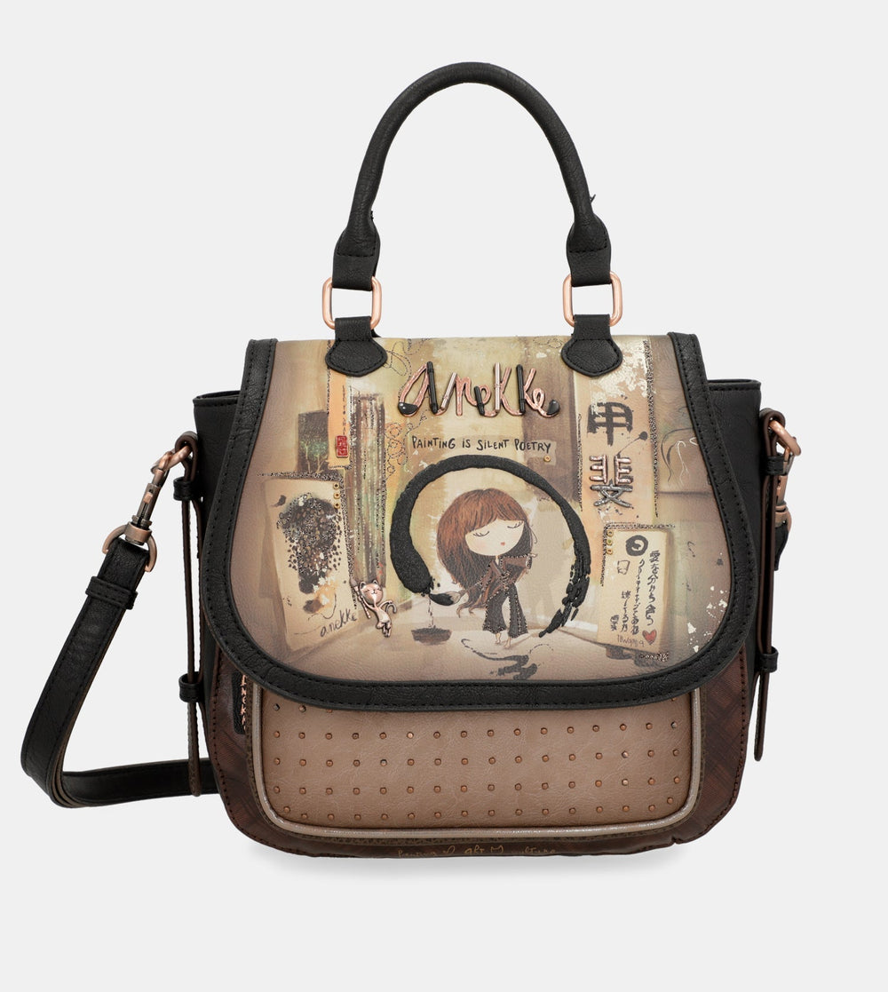 Anekke Shoen Black - Kabelka a batoh v jednom 37715-217