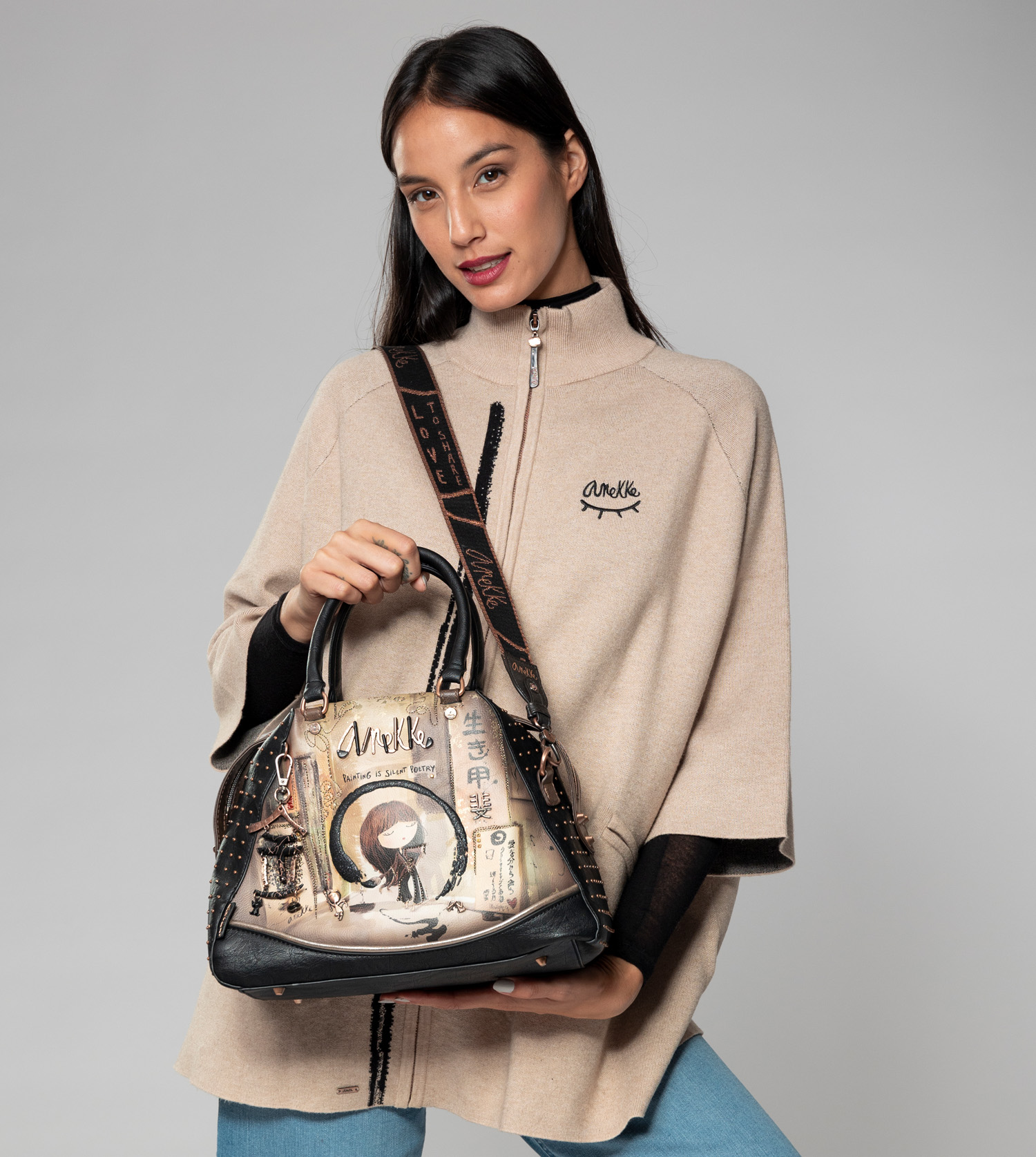 Anekke Shoen Black - Kabelka do ruky 37711-228