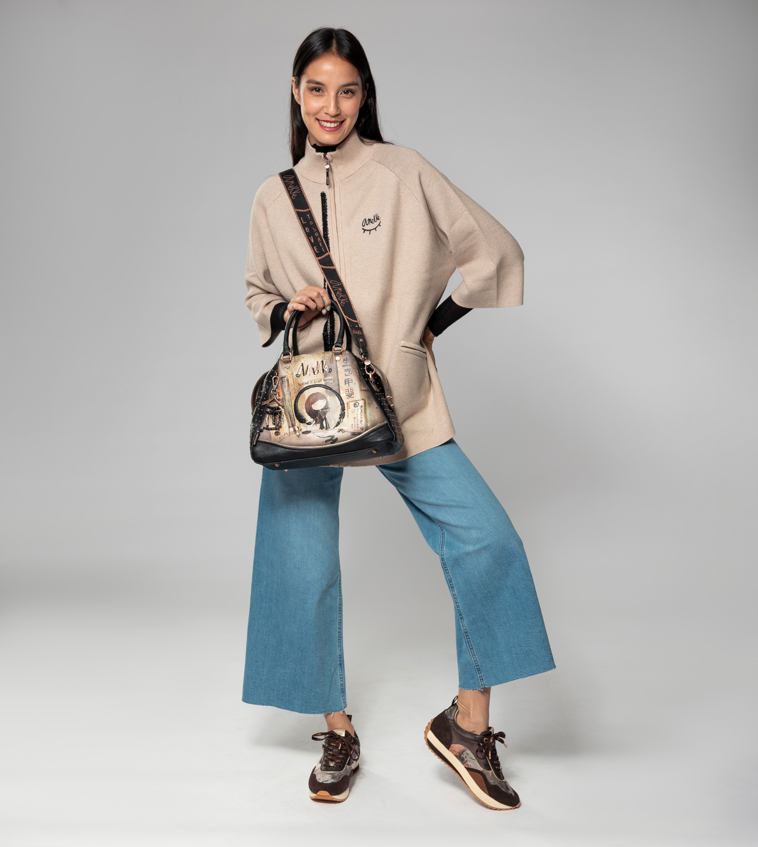 Anekke Shoen Black - Kabelka do ruky 37711-228