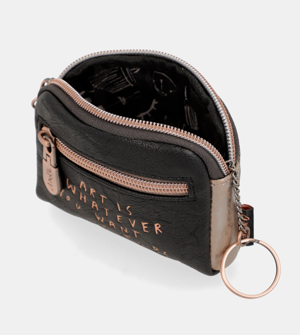 Anekke Shoen Black - Puzdro na kľúče a mince 37719-018