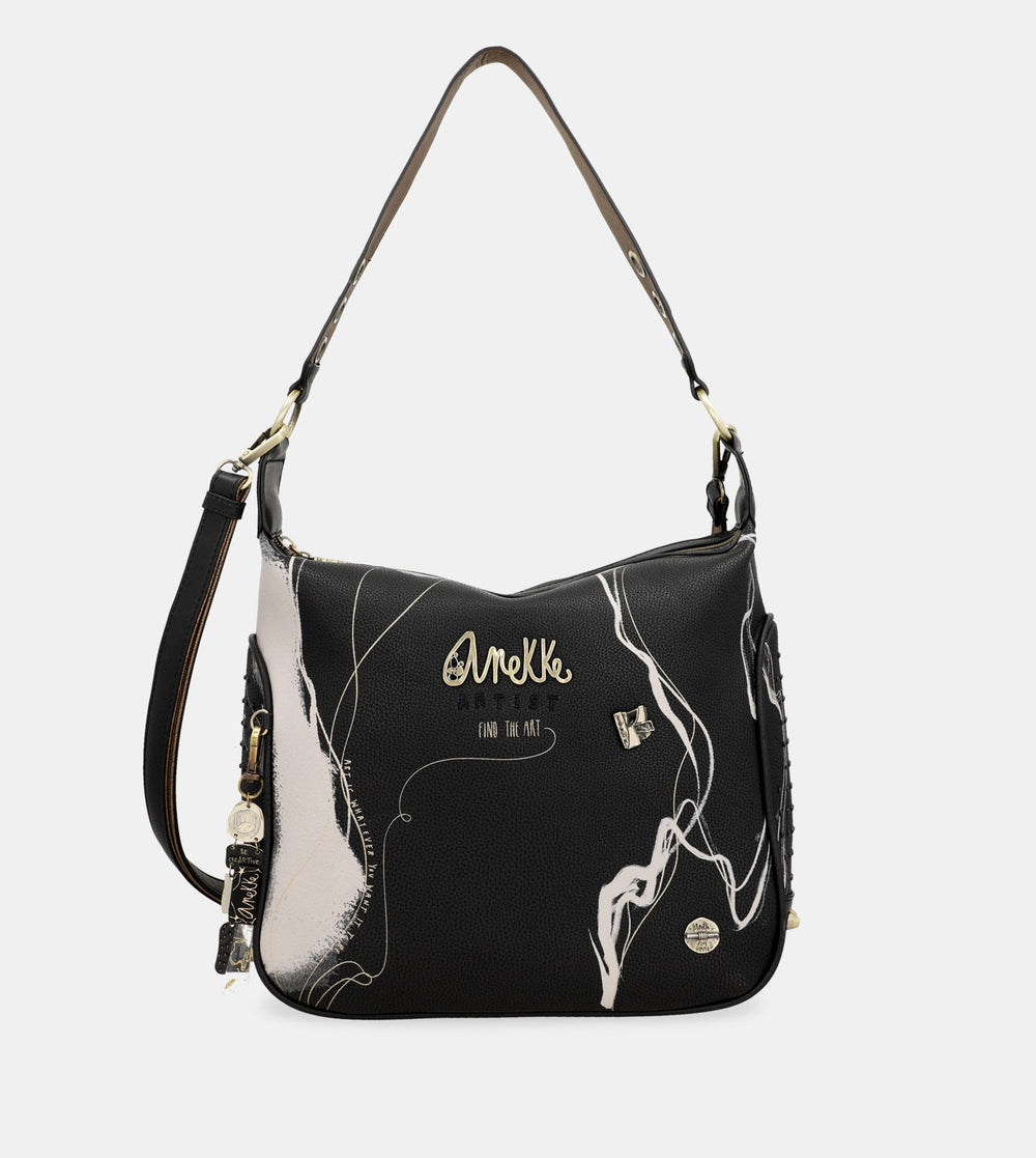 Anekke Nature Shodo Black - Kabelka na plece ♻️ 37772-136