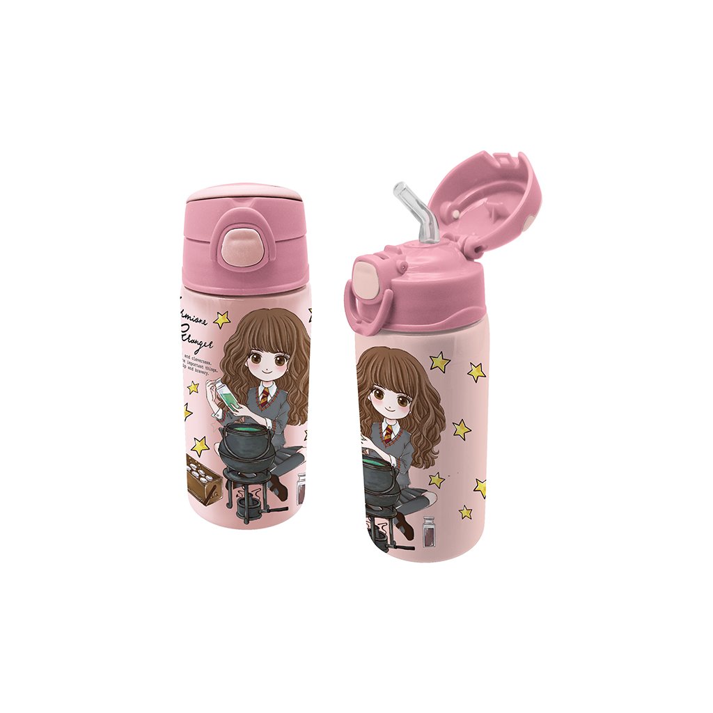 Harry Potter - Fľaša nerezová so slamkou 450ml Hermiona 234413