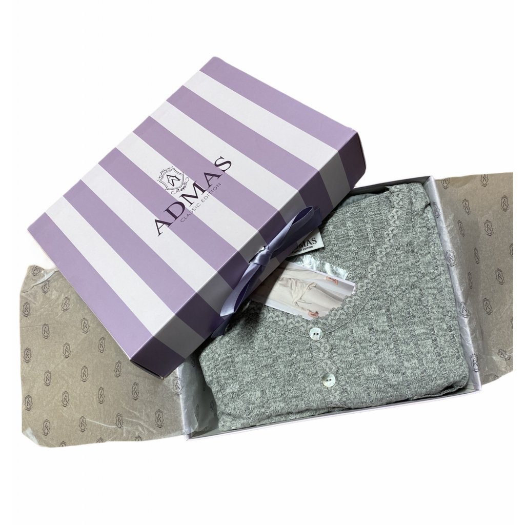 Forest - Dámske pyžamo dlhé sivé 54576-0