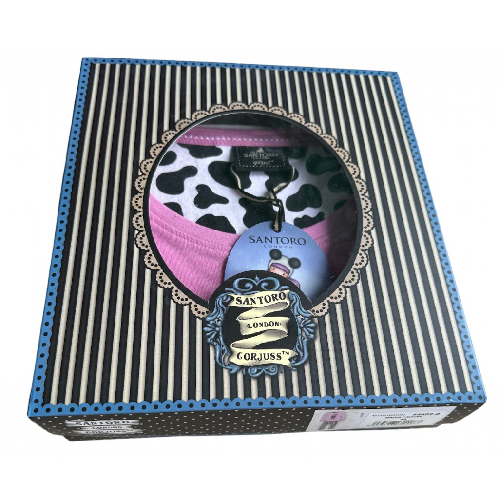 Santoro Gorjuss - Northern Lights - Dámske pyžamo dlhé ružovo-čierne 56609