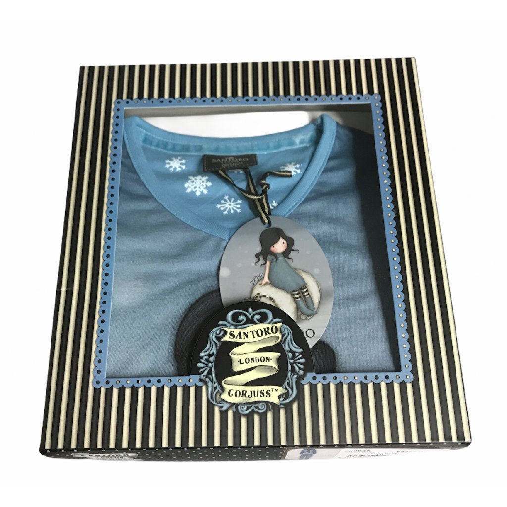 Santoro Gorjuss - Winter Friend - Dievčenské pyžamo dlhé modré 54495-0