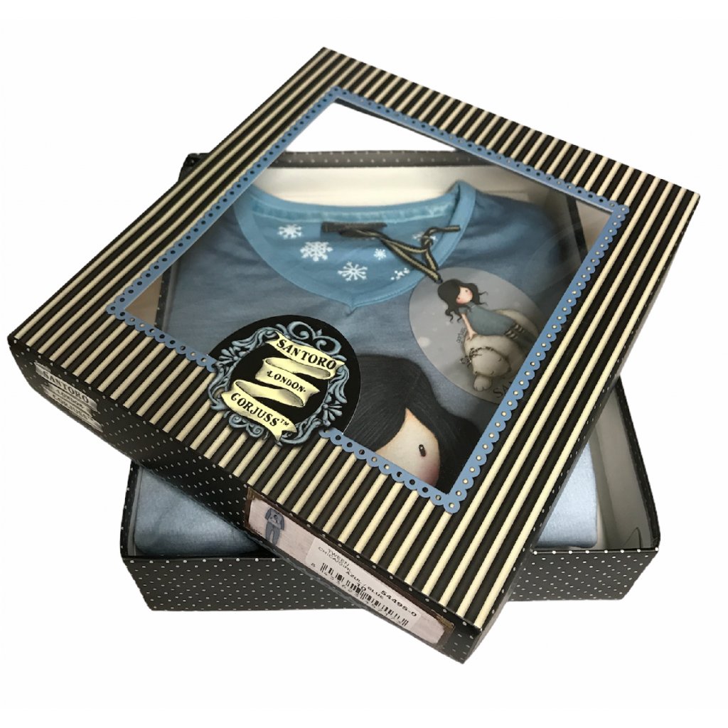 Santoro Gorjuss - Winter Friend - Dievčenské pyžamo dlhé modré 54495-0