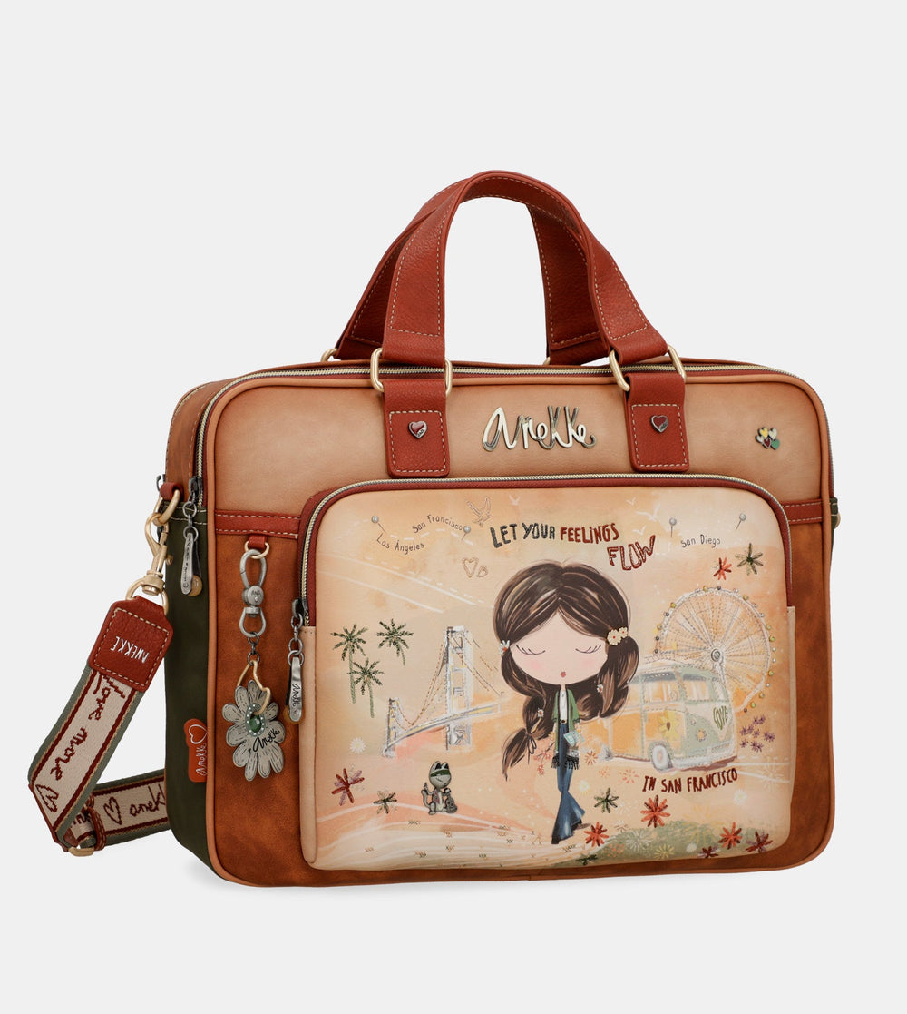 Anekke Peace & Love Camel taška na notebook 38806-113