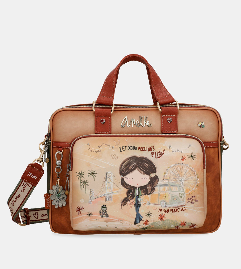 Anekke Peace & Love Camel taška na notebook 38806-113