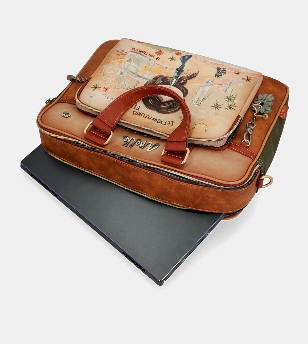 Anekke Peace & Love Camel taška na notebook 38806-113