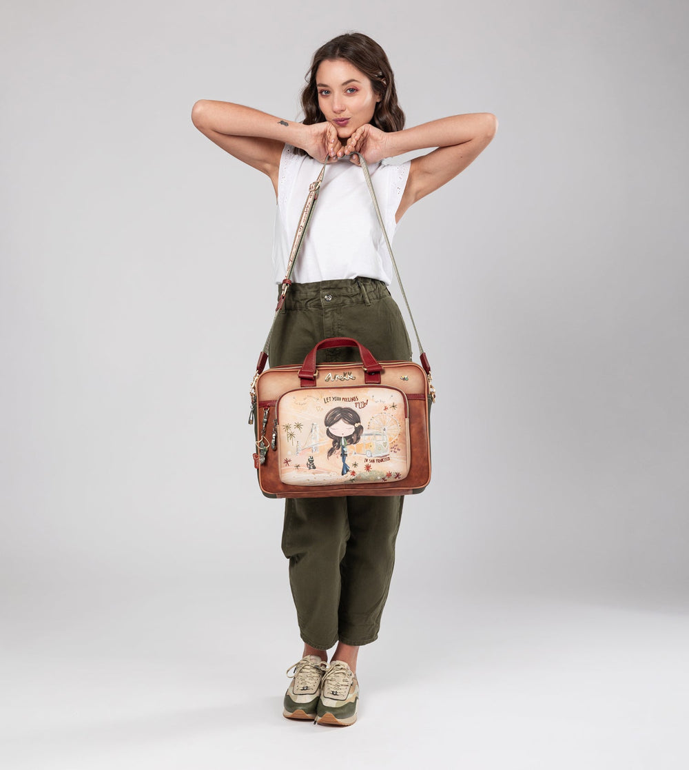 Anekke Peace & Love Camel taška na notebook 38806-113