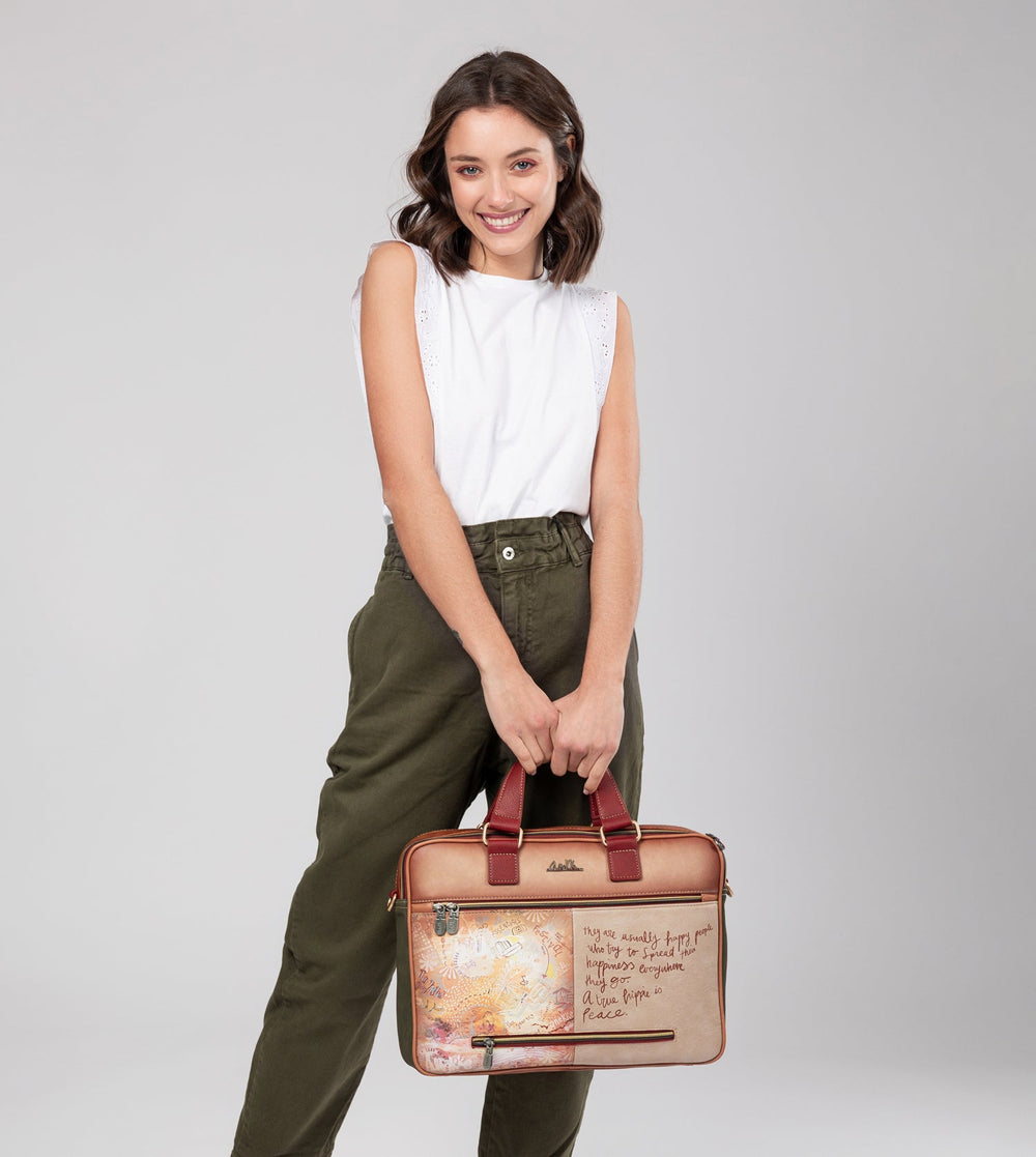 Anekke Peace & Love Camel taška na notebook 38806-113