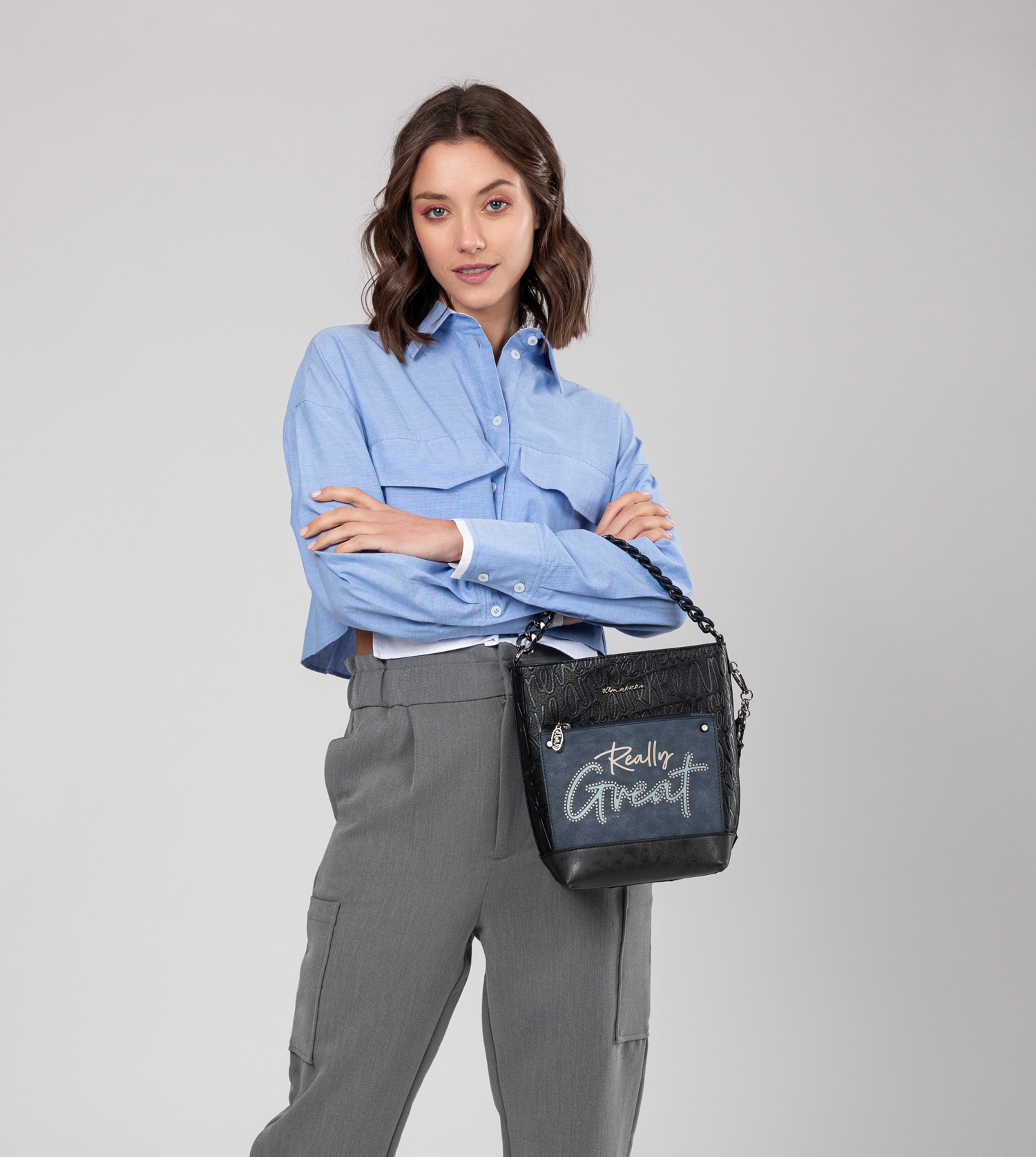 Anekke Studio Navy Blue kabelka do ruky 38753-406