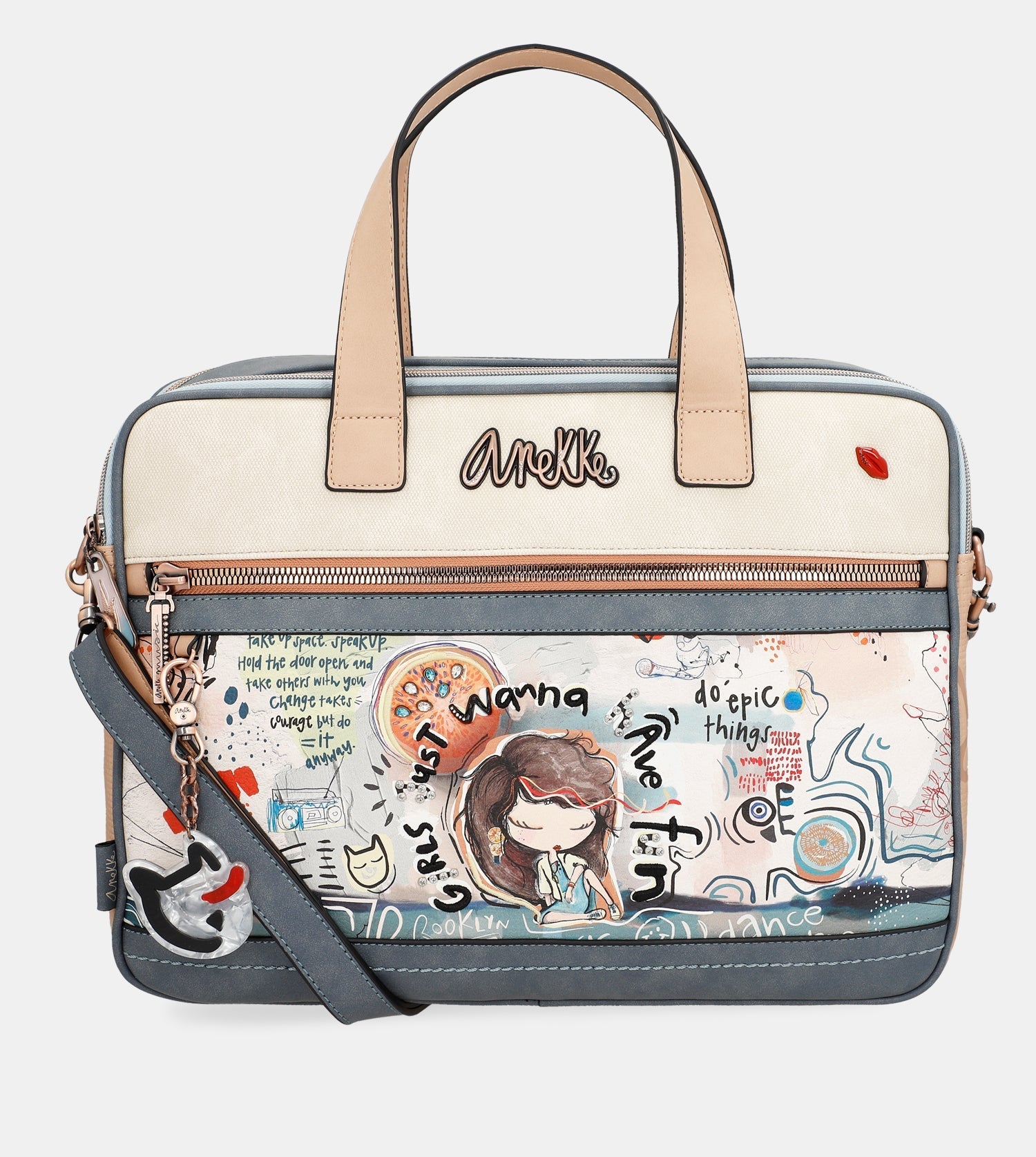  Anekke Fun & Music - Set taška na notebook + kozmetická taška 34806-113/34807-378