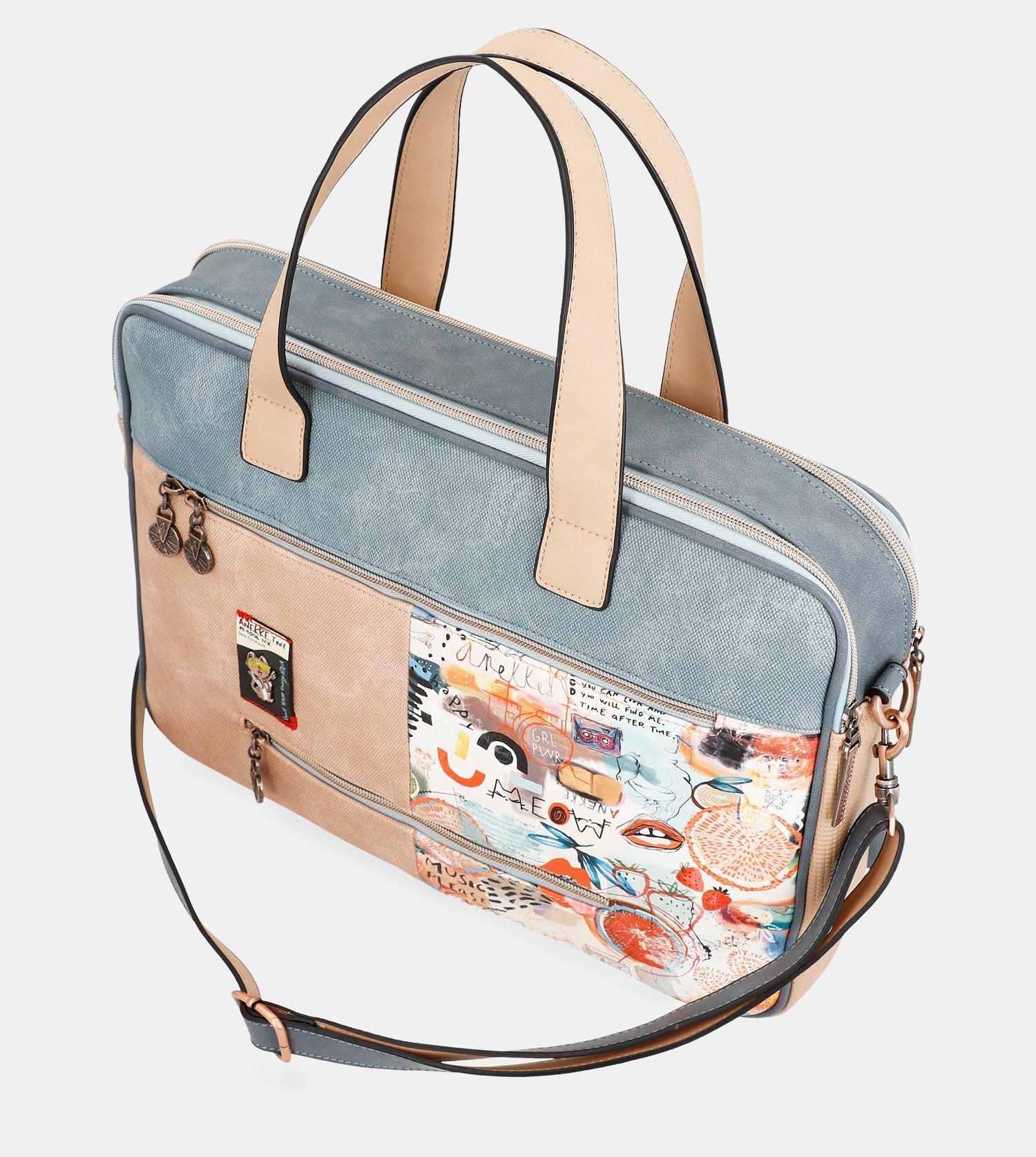  Anekke Fun & Music - Set taška na notebook + kozmetická taška 34806-113/34807-378