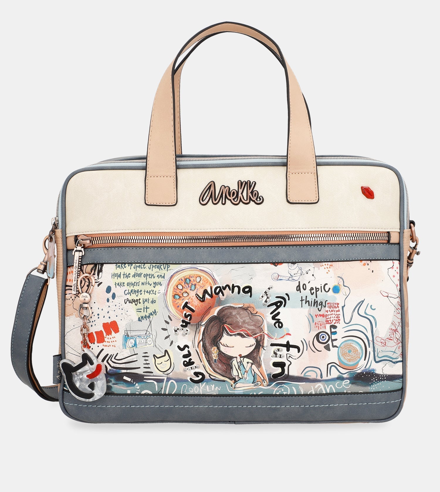  Anekke Fun & Music - Set taška na notebook + kozmetická taška 34806-113/34807-378