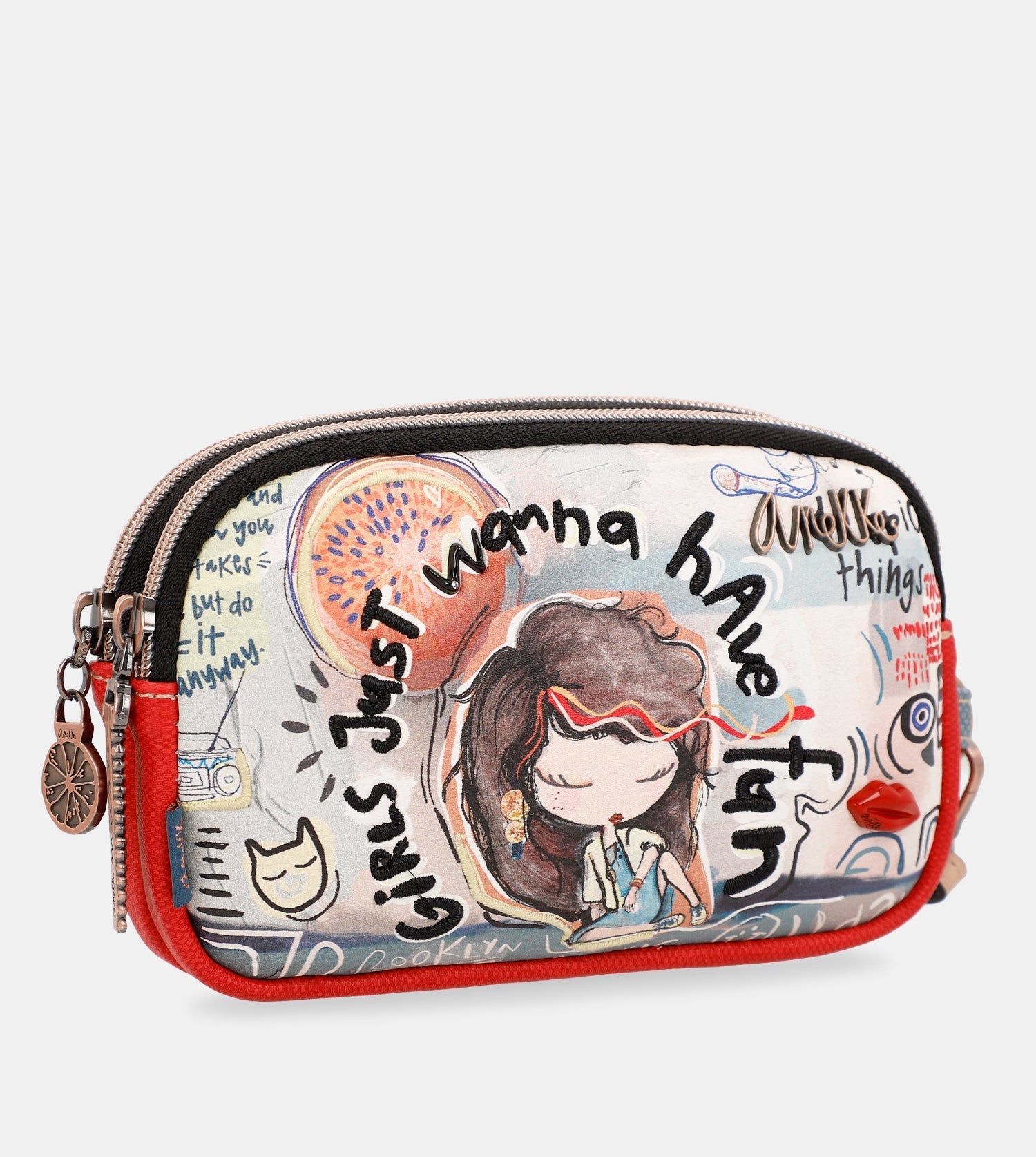  Anekke Fun & Music - Set taška na notebook + kozmetická taška 34806-113/34807-378