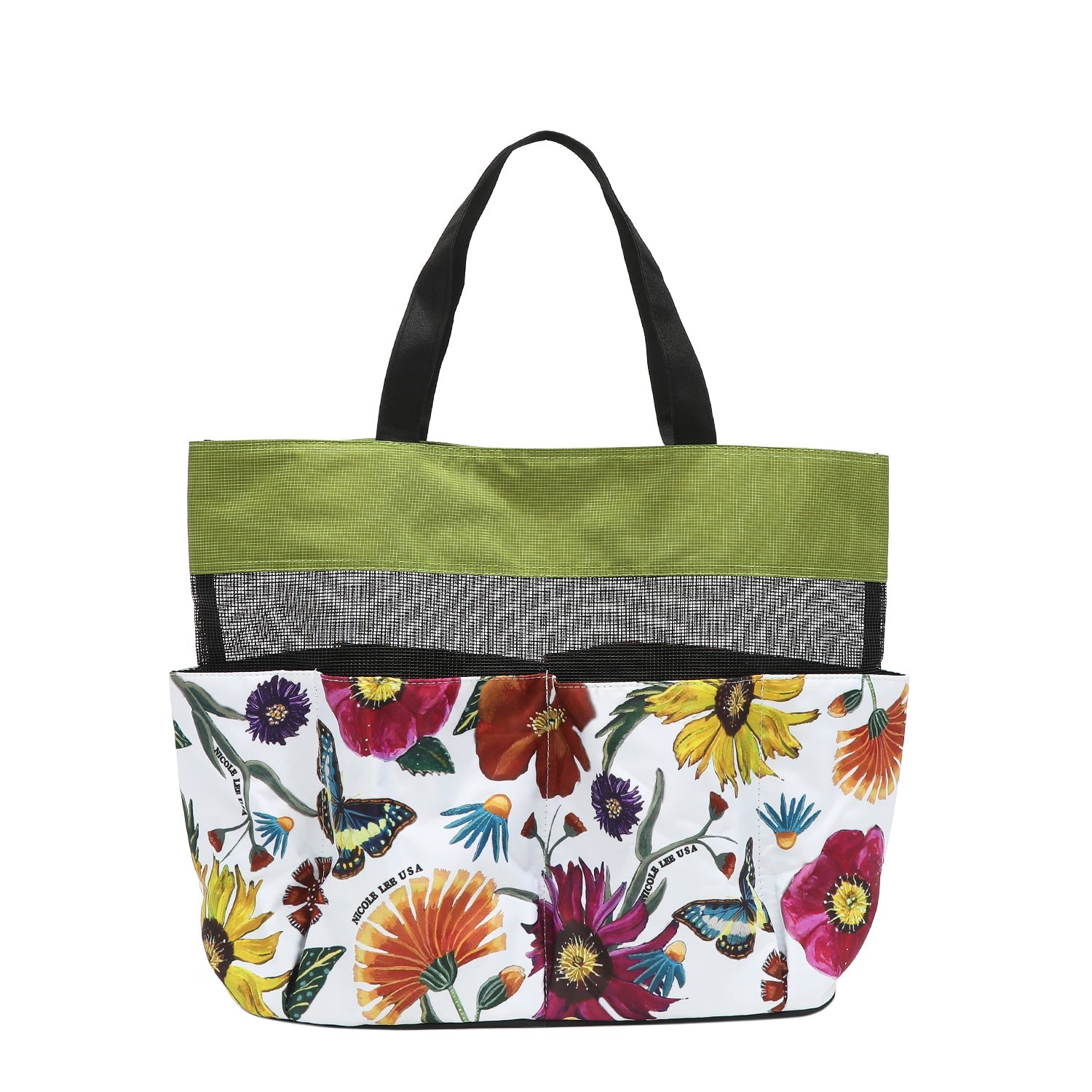 NICOLE LEE nákupná taška veľká Butter Flower Mustard MES7030L-BFW