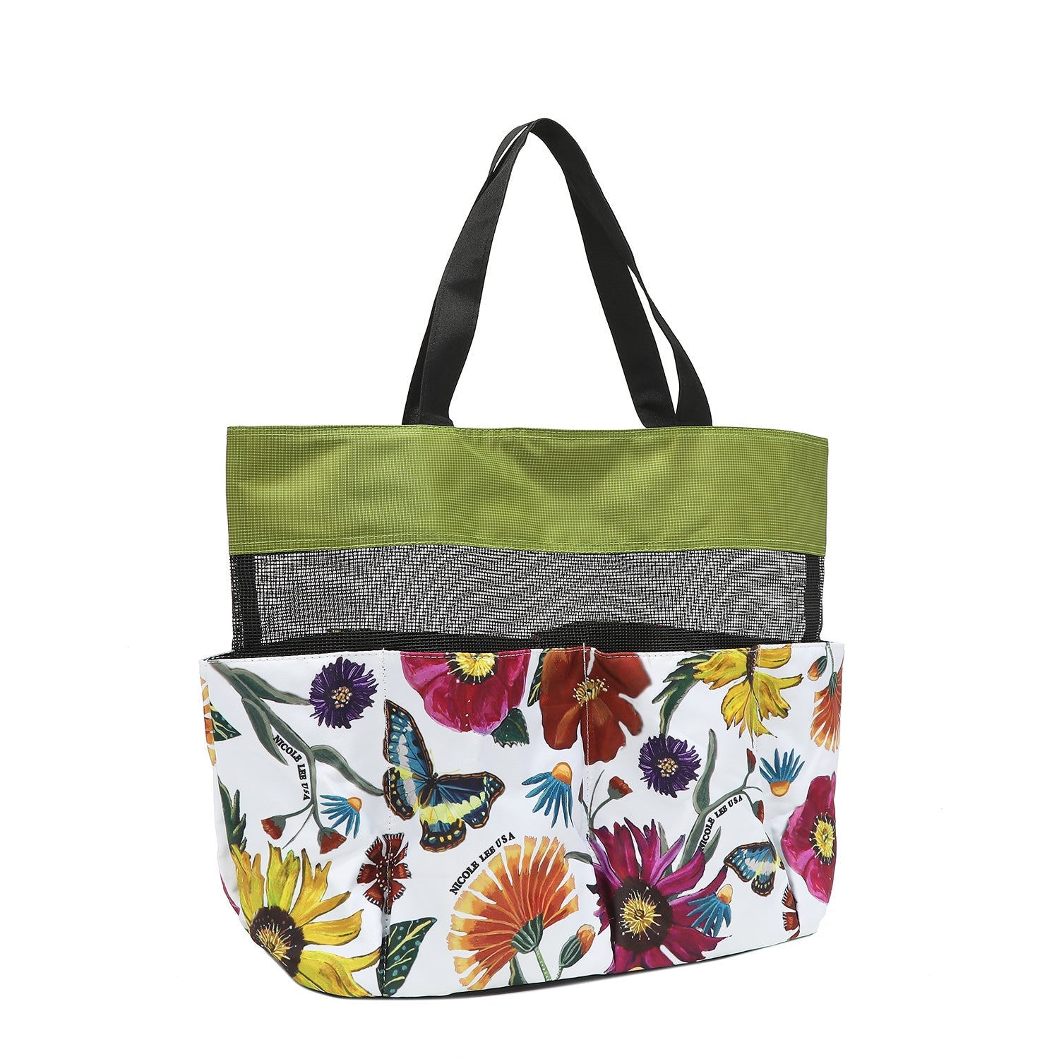 NICOLE LEE nákupná taška veľká Butter Flower Mustard MES7030L-BFW