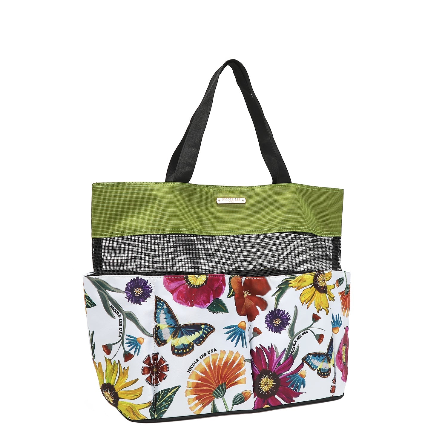 NICOLE LEE nákupná taška veľká Butter Flower Mustard MES7030L-BFW