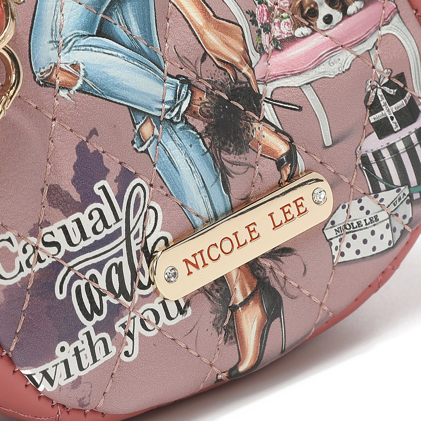 NICOLE LEE puzdro s retro sponou Casual Walk PRT7463CW