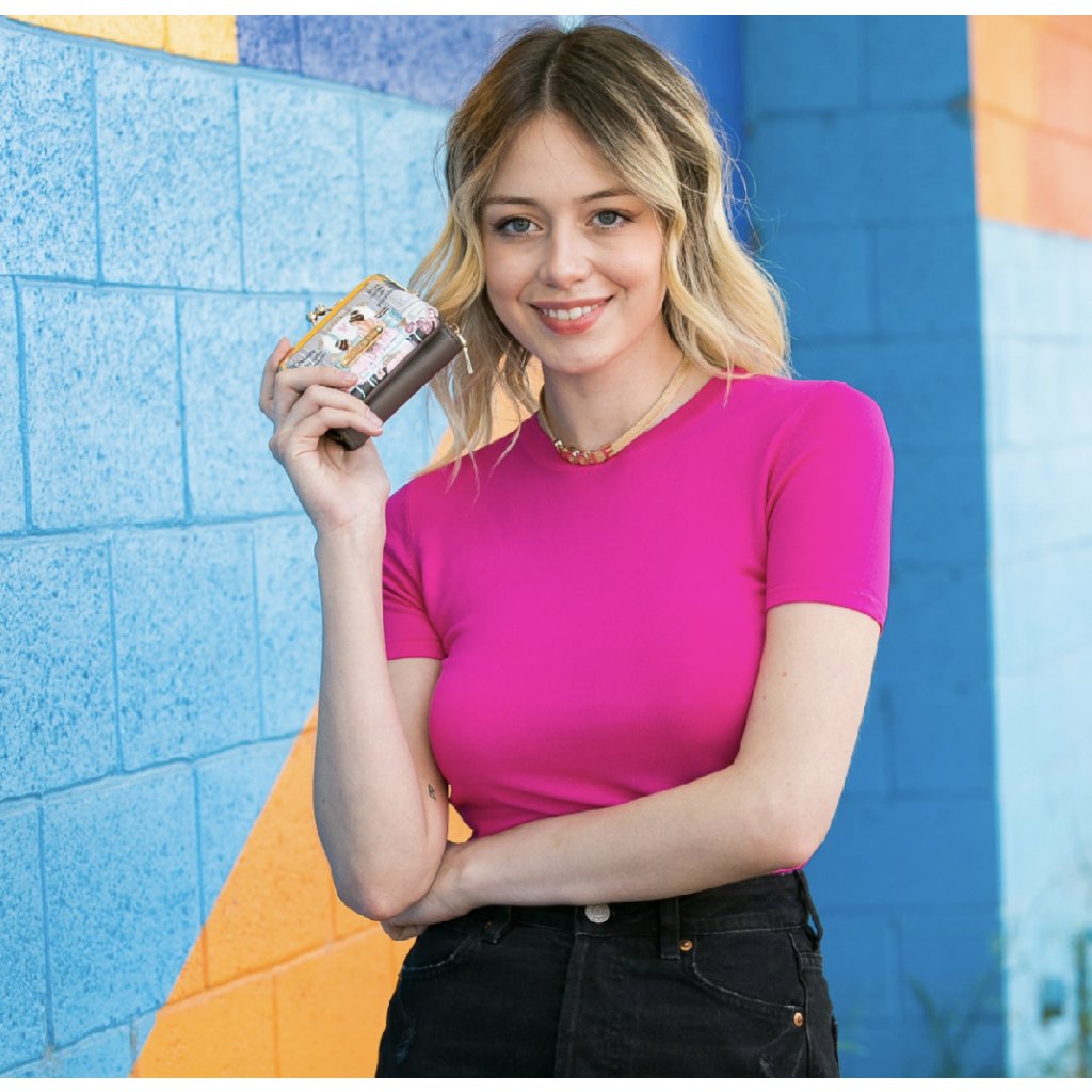 NICOLE LEE peňaženka na mince 2v1 Double Queens PRT7451DQ