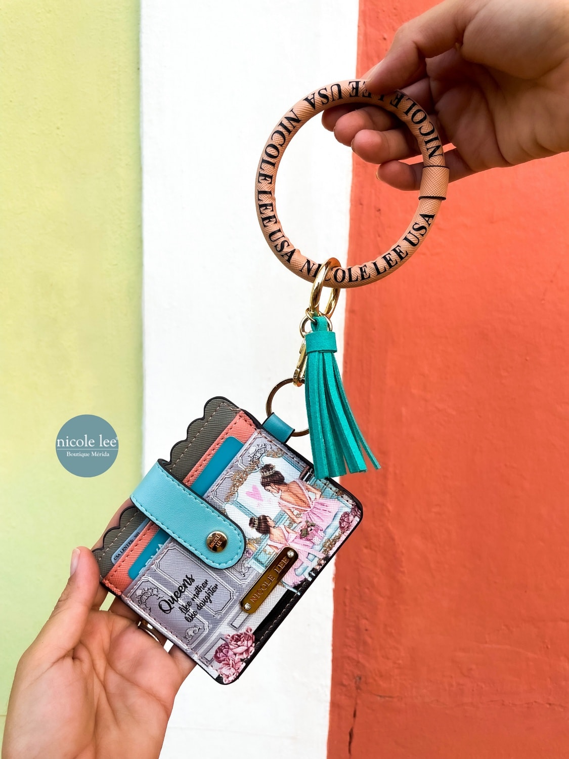 NICOLE LEE puzdor na karty/kľúčenka Double Queens PRT7464DQ