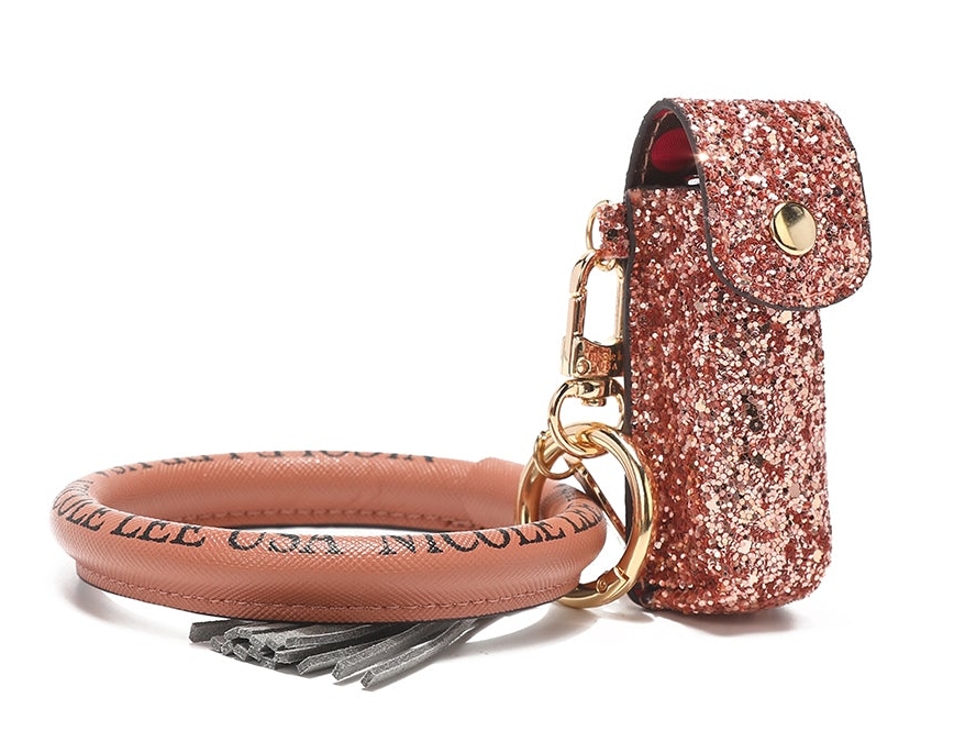 NICOLE LEE Puzdro na rúž/kľúčenka Glitter GTR7468-ROSEGOLD