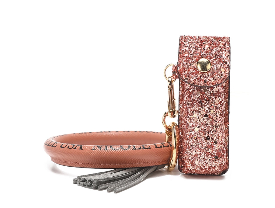 NICOLE LEE Puzdro na rúž/kľúčenka Glitter GTR7468-ROSEGOLD