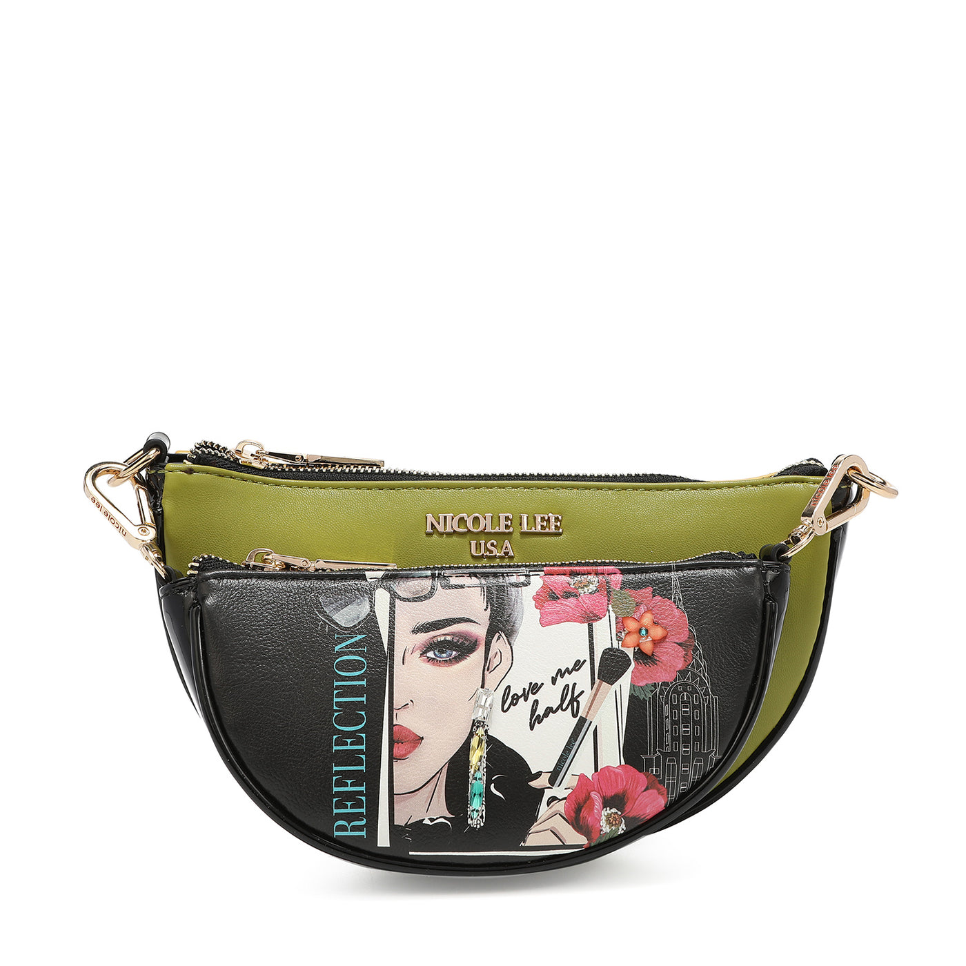 NICOLE LEE crossbody kabelka 2v1 Love Me Half PRT16498LMH