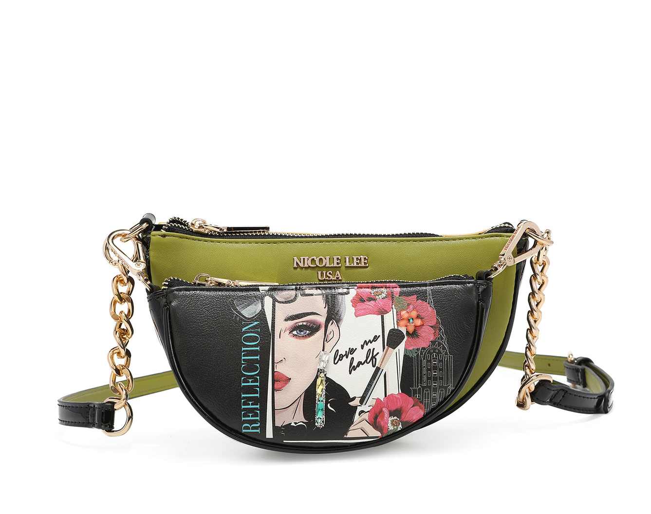 NICOLE LEE crossbody kabelka 2v1 Love Me Half PRT16498LMH