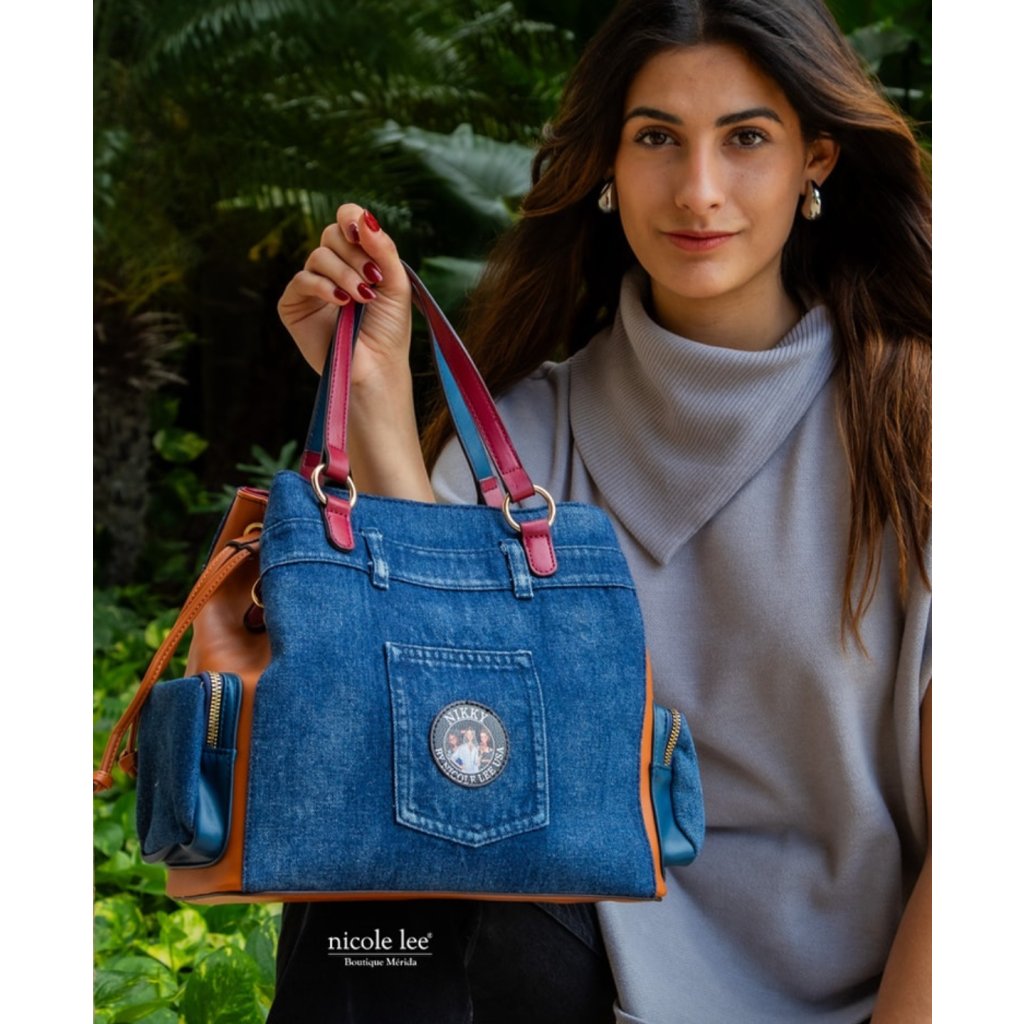 NIKKY by Nicole Lee denimová kabelka do ruky Chic Girls NK12428DCG