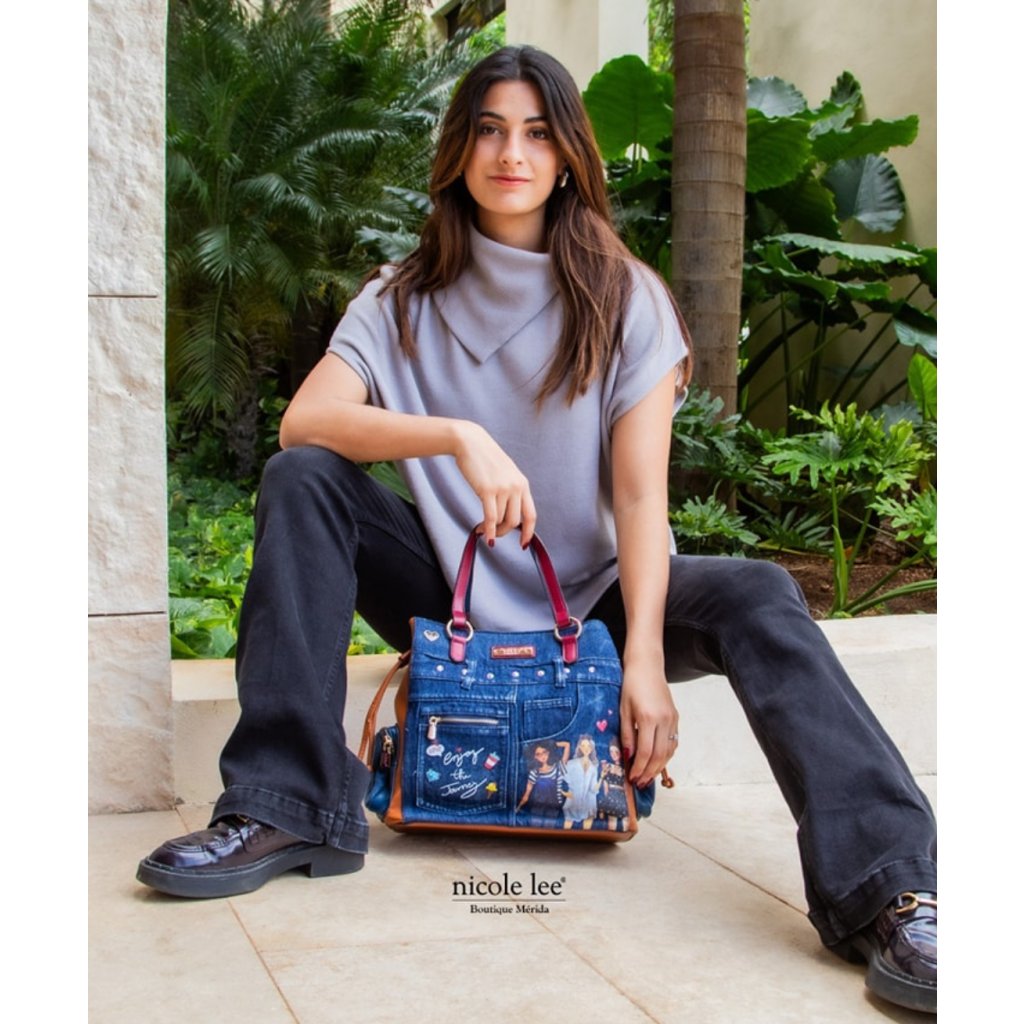 NIKKY by Nicole Lee denimová kabelka do ruky Chic Girls NK12428DCG