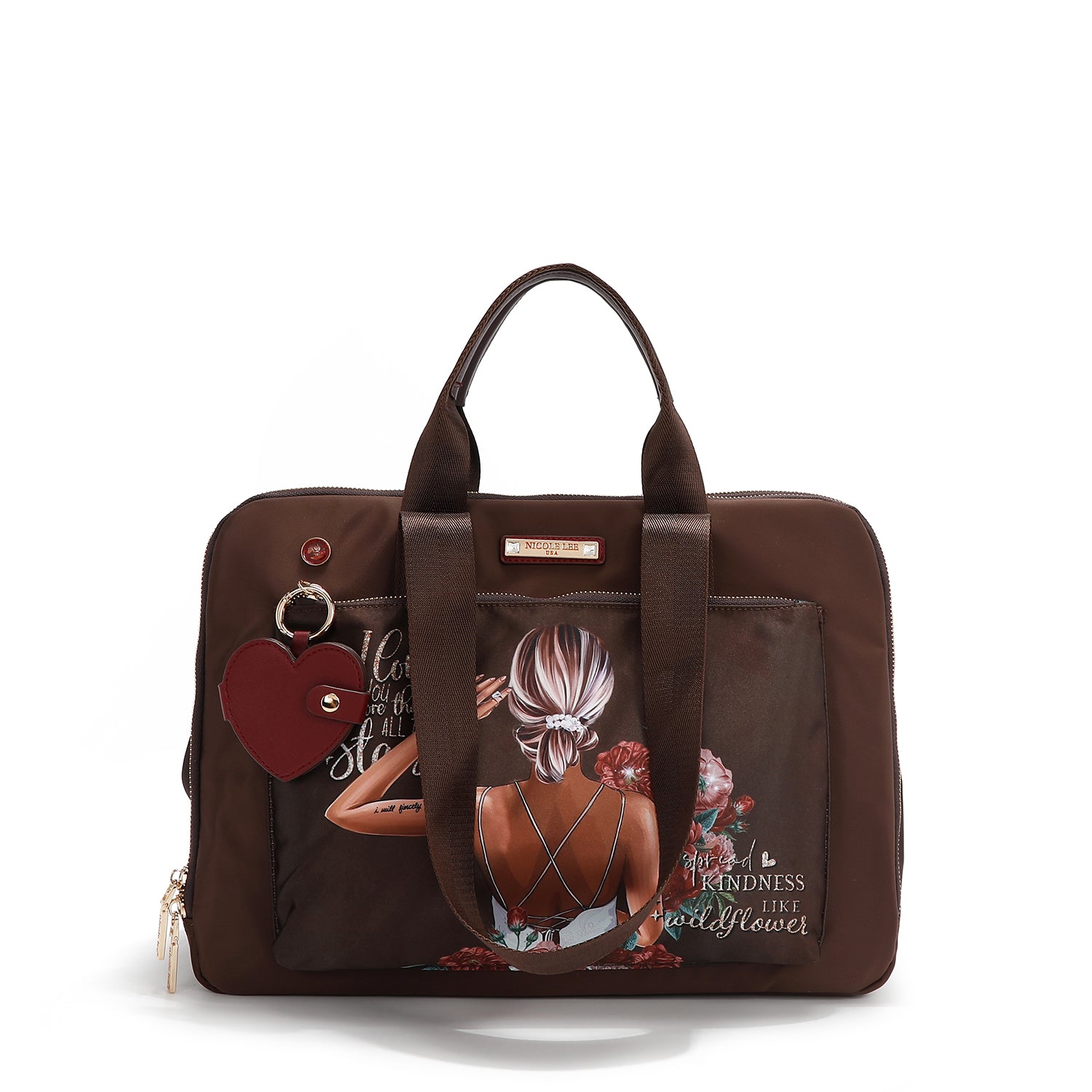 NICOLE LEE nylonová taška na notebook Blind Date PRT17127-BD