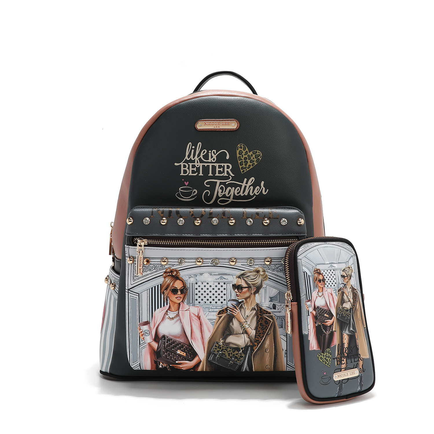 NICOLE LEE batoh maxi + puzdro Ladies Night Out USB12769L-LNO