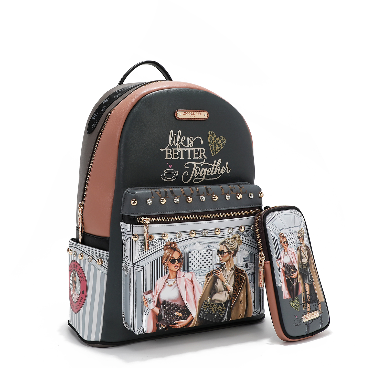 NICOLE LEE batoh maxi + puzdro Ladies Night Out USB12769L-LNO