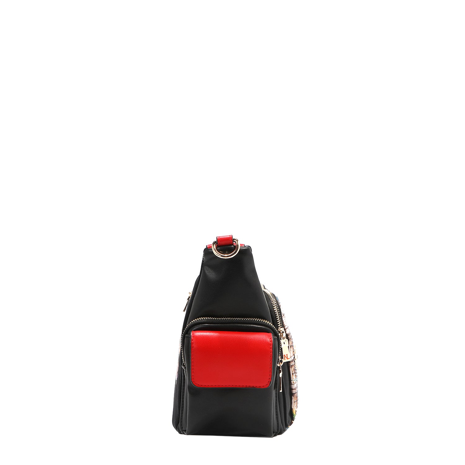 NICOLE LEE priestranná crossbody kabelka čierna Martha Travels Italy MTI17216